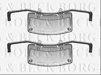 BORG & BECK bbk1562 -  Комплектующие, колодки дискового тормоза